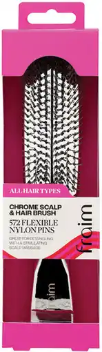 Priceline NEW Fraim Chrome Scalp & Hair Brush offer