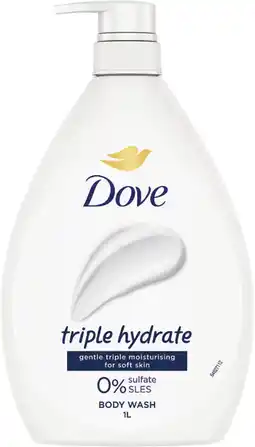Priceline Dove Triple Hydrate Body Wash offer