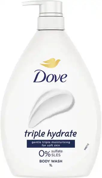 Priceline Dove Triple Hydrate Body Wash offer