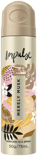 Priceline Impulse Body Spray Merely Musk offer