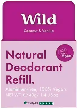 Priceline Wild Natural Deodorant Refill Coconut & Vanilla offer