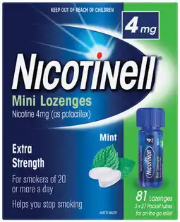 Priceline Nicotinell 4mg Mini Lozenges 81 Lozenges offer