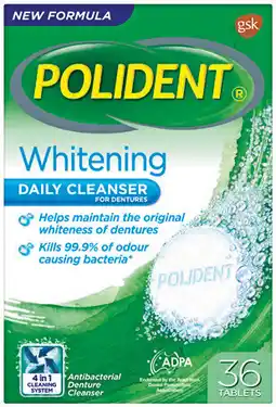 Priceline Polident Whitening Cleanser 36 Tablets offer