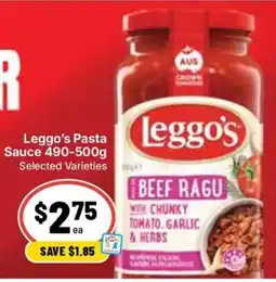 Ritchies Leggo's Pasta Sauce offer