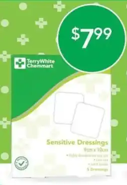 Terry White TerryWhite Chemmart Sensitive Dressings offer