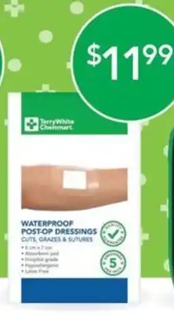 Terry White TerryWhite Chemmart Waterproof Post-op Dressings offer