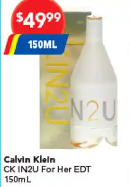 Amcal Pharmacies Calvin Klein CK IN2U For Her EDT offer
