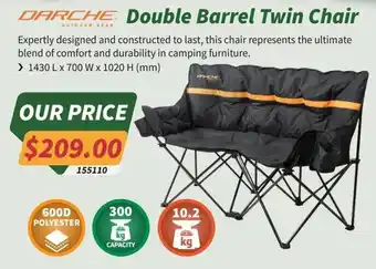 Darche Double Barrel Twin Chair