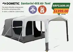 Tentworld Dometic Santorini 4X8 Air Tent offer