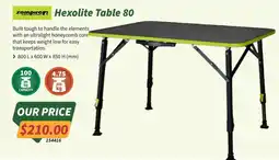 Tentworld Hexolite Table 80 offer
