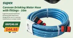 Tentworld Supex Caravan Drinking Water Hose with fittings offer