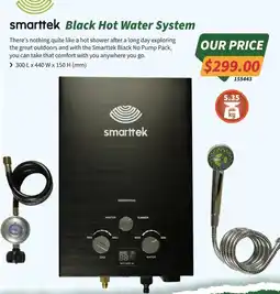 Tentworld smarttek Black Hot Water System offer