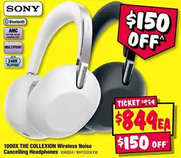 JB Hi-Fi Sony 1000X The Collexion Wireless Noise Cancelling Headphones offer