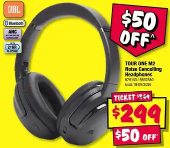 JB Hi-Fi JBL Tour One M2 Noise Cancelling Headphones offer