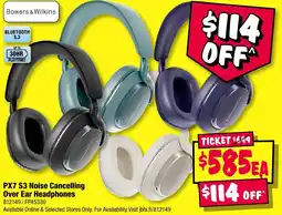 JB Hi-Fi Bowers & Wilkins PX7 S3 Noise Cancelling Over Ear Headphones offer