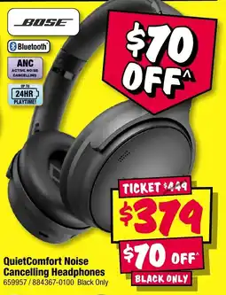 JB Hi-Fi Bose QuietComfort Noise Cancelling Headphones offer