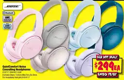 JB Hi-Fi Bose QuietComfort Noise Cancelling Headphones offer