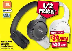 JB Hi-Fi JBL Tune 520BT Wireless Headphones offer