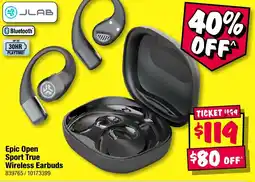 JB Hi-Fi JLab Epic Open Sport True Wireless Earbuds offer