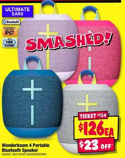 JB Hi-Fi Wonderboom 4 Portable Bluetooth Speaker offer