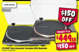 JB Hi-Fi audio-technica LP70XBT Fully Automatic Turntable With Bluetooth offer