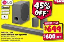 JB Hi-Fi LG S80TR 5.1.3Ch Sound Bar With Rear Speakers offer
