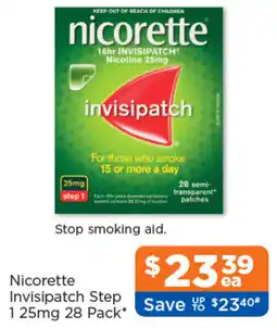 Good Price Pharmacy Nicorette Invisipatch Step 1 25mg offer