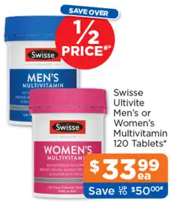 Good Price Pharmacy Swisse Ultivite Men's or Women's Multivitamin offer