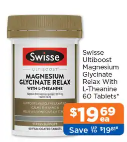 Good Price Pharmacy Swisse Ultiboost Magnesium Glycinate Relax With L-Theanine offer