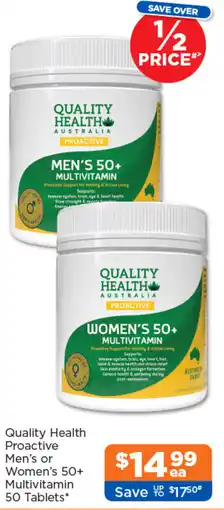 Good Price Pharmacy Quality Health Proactive Men's or Women's 50+ Multivitamin offer