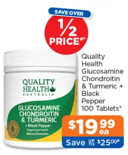 Good Price Pharmacy Quality Health Glucosamine Chondroitin & Turmeric + Black Pepper offer