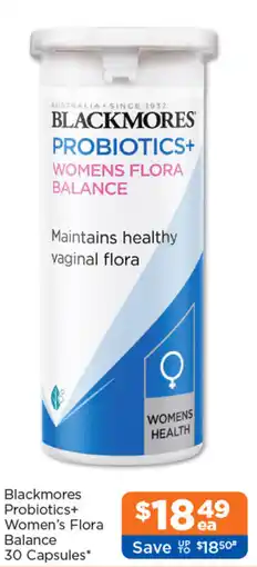 Good Price Pharmacy Blackmores Probiotics+ Women's Flora Balance offer