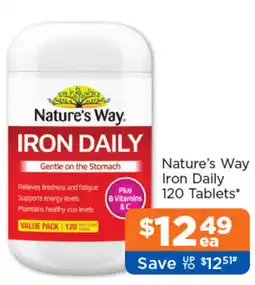 Good Price Pharmacy Nature's Way Iron Daily offer