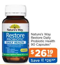 Good Price Pharmacy Nature's Way Restore Daily Probiotic Health offer
