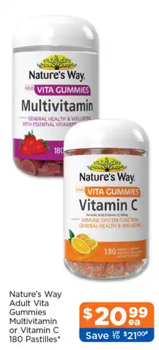 Good Price Pharmacy Nature's Way Adult Vita Gummies Multivitamin or Vitamin C offer