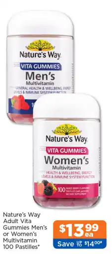 Good Price Pharmacy Nature's Way Adult Vita Gummies Men's or Women's Multivitamin offer