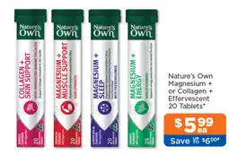 Good Price Pharmacy Nature's Own Magnesium + or Collagen + Effervescent offer