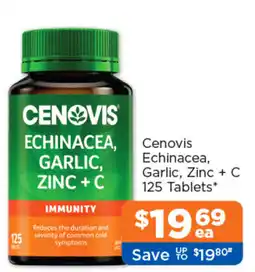 Good Price Pharmacy Cenovis Echinacea, Garlic, Zinc + C offer
