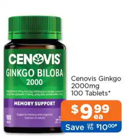 Good Price Pharmacy Cenovis Ginkgo Biloba 2000 offer