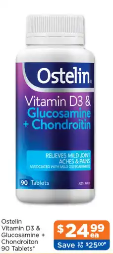 Good Price Pharmacy Ostelin Vitamin D3 & Glucosamine + Chondroitin offer