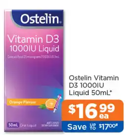 Good Price Pharmacy Ostelin Vitamin D3 1000IU offer