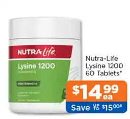 Good Price Pharmacy Nutra-Life Lysine 1200 offer