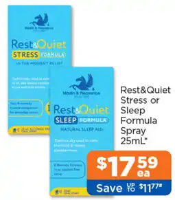 Good Price Pharmacy Rest&Quiet Stress or Sleep Formula Spray offer