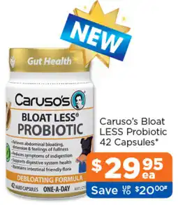 Good Price Pharmacy Caruso's Bloat Less Probiotic offer