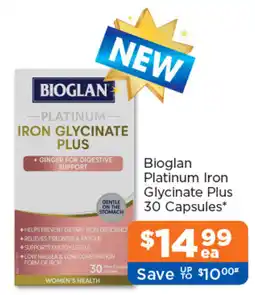 Good Price Pharmacy Bioglan Platinum Iron Glycinate Plus offer