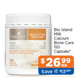 Good Price Pharmacy Bio Island Milk Calcium Bone Care offer