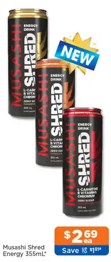 Good Price Pharmacy Musashi Shred Energy offer