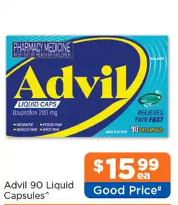 Good Price Pharmacy Advil 90 Liquid Capsules offer