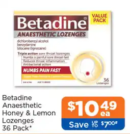Good Price Pharmacy Betadine Anaesthetic Lozenges offer