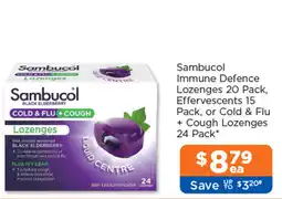 Good Price Pharmacy Sambucol Immune Defence Lozenges offer
